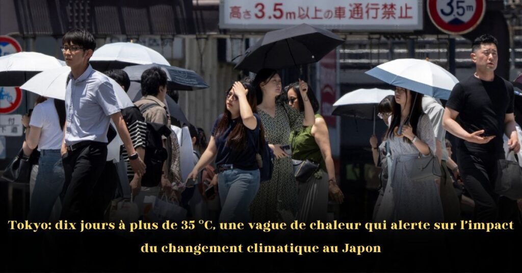 Tokyo: dix jours à plus de 35 °C, une vague de chaleur qui alerte sur l’impact du changement climatique au Japon