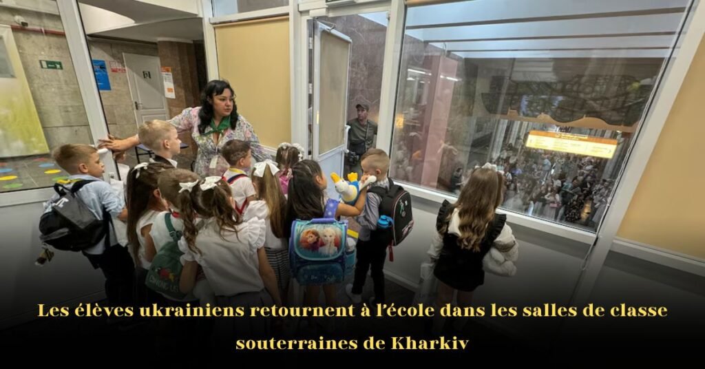 Les élèves ukrainiens retournent à l’école dans les salles de classe souterraines de Kharkiv