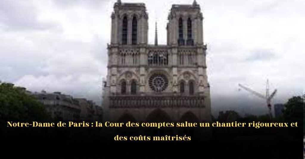 Notre-Dame de Paris: La Cour des comptes salue un chantier rigoureux et des coûts maîtrisés