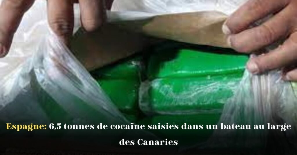 Espagne: 6,5 tonnes de cocaïne saisies dans un bateau au large des Canaries