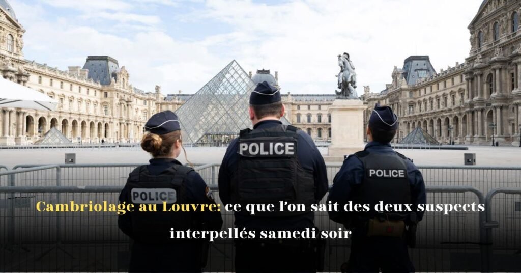 Cambriolage au Louvre: ce que l’on sait des deux suspects interpellés samedi soir