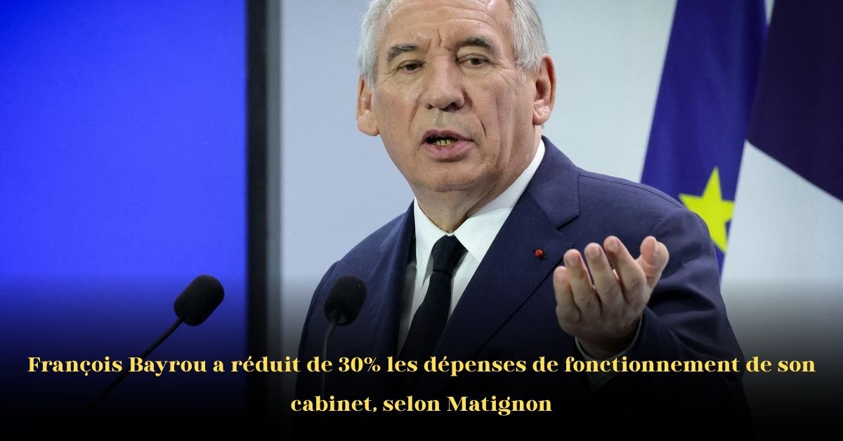 Le Premier ministre français réduit de 30 % les dépenses de fonctionnement de son cabinet depuis son arrivée à Matignon