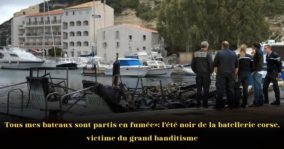 Tous mes bateaux sont partis en fumée: l’été noir de la batellerie corse, victime du grand banditisme