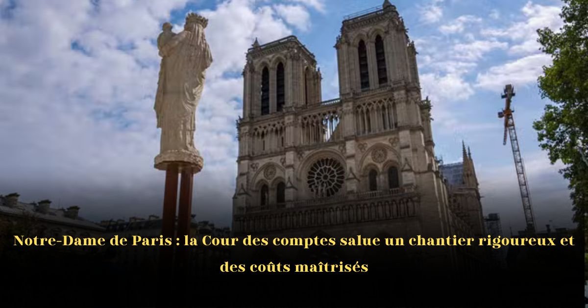 Notre-Dame de Paris: La Cour des comptes salue un chantier rigoureux et des coûts maîtrisés