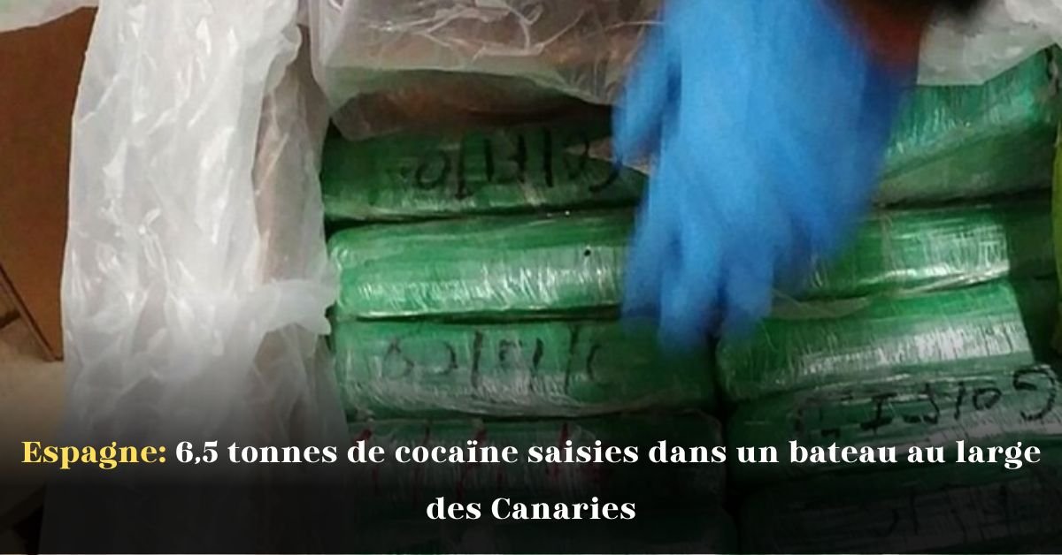 Espagne: 6,5 tonnes de cocaïne saisies dans un bateau au large des Canaries
