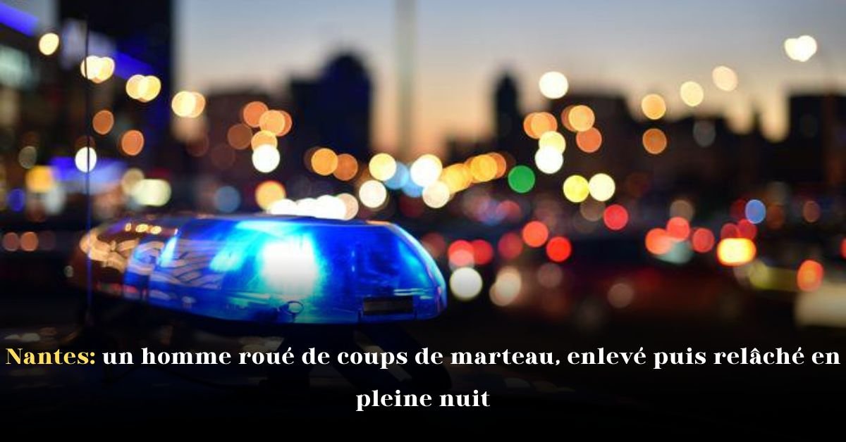 Nantes: un homme roué de coups de marteau, enlevé puis relâché en pleine nuit